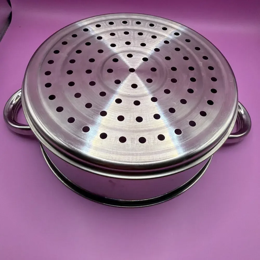 Stainless Steel Steamer Strainer 10” Diameter x 4” Deep